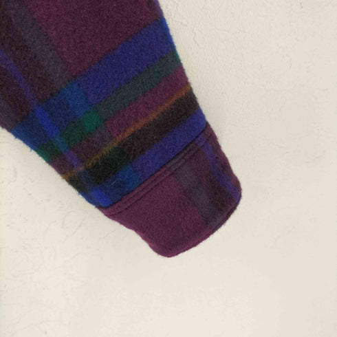 ノア NOAH cashmere カシミヤ100 チェック CPO シャツ メンズ M