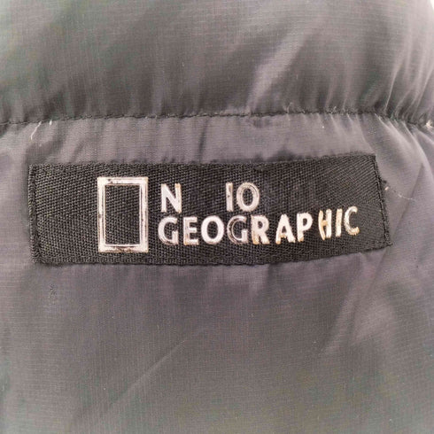 National Geographic バックロゴ フード付き ダウンコート メンズ import:XL
