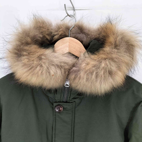 M&S リアルファー付きフード モッズコート メンズ JPN:L