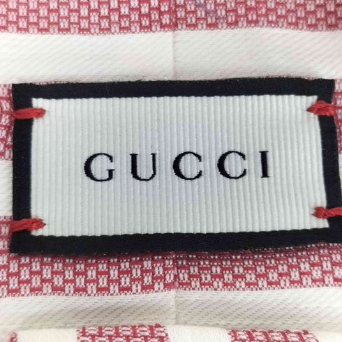 グッチ GUCCI イタリア製 ボーダー ネクタイ メンズ 148×5.5cm