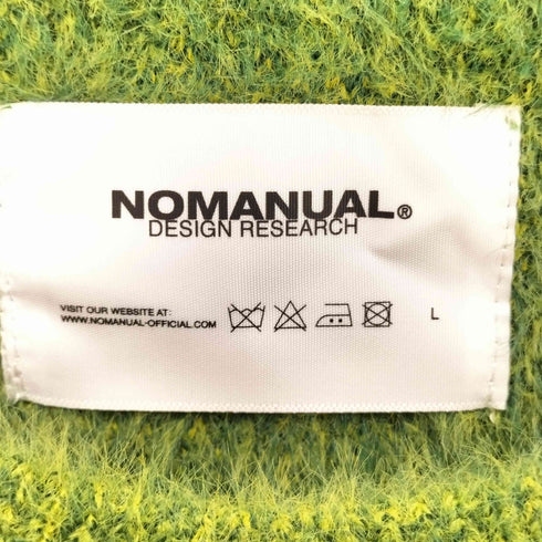 ノーマニュアル NOMANUAL CROPPED HAIRY KNIT メンズ import:L