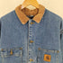 カーハート Carhartt 00s USA製 裏地 ブランケット デニム チョアコート メンズ M/R