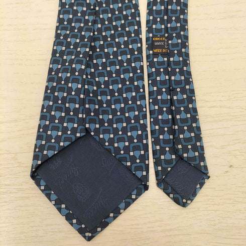 グッチ GUCCI オールド イタリア製 総柄 シルク ネクタイ OLD SILK necktie メンズ
