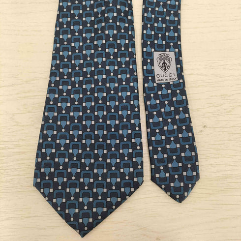 グッチ GUCCI オールド イタリア製 総柄 シルク ネクタイ OLD SILK necktie メンズ