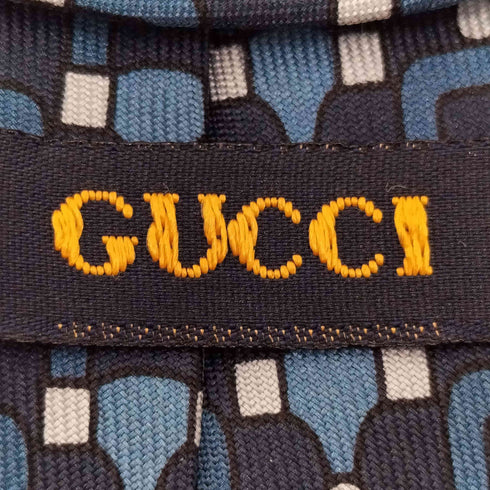グッチ GUCCI オールド イタリア製 総柄 シルク ネクタイ OLD SILK necktie メンズ