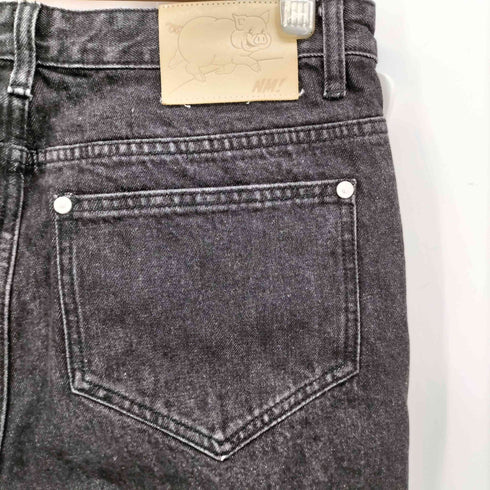 ノーマニュアル NOMANUAL T.W DENIM PANTS WASHED BLACK 蛇腹 ティヤードウェーブ ウォッシュド ブラック デニム メンズ JPN:M