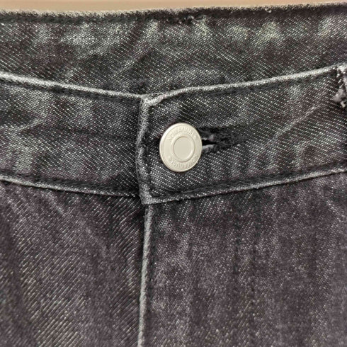 ノーマニュアル NOMANUAL T.W DENIM PANTS WASHED BLACK 蛇腹 ティヤードウェーブ ウォッシュド ブラック デニム メンズ JPN:M
