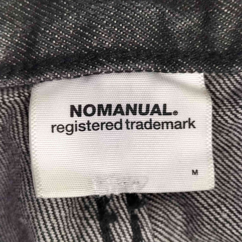 ノーマニュアル NOMANUAL T.W DENIM PANTS WASHED BLACK 蛇腹 ティヤードウェーブ ウォッシュド ブラック デニム メンズ JPN:M