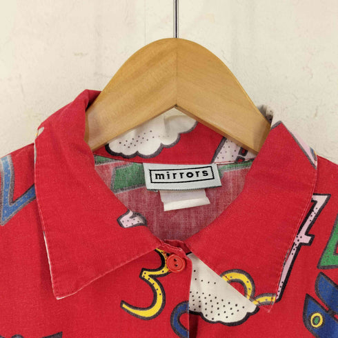 MIRRORS ミラーズ コットン 総柄 半袖 シャツ メンズ