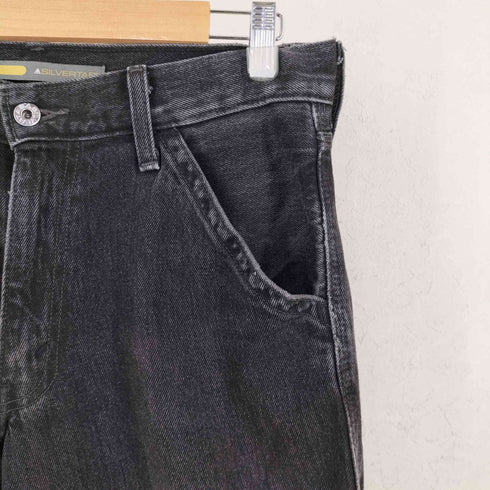 リーバイス Levis シルバータブ BAGGY CARPENTER ブラックデニムパンツ メンズ W30 L30