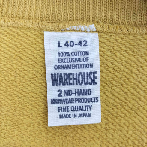 ウエアハウス WAREHOUSE 別注 HEAVY DADDY ヘビーダディ クルー スウェット レディース import:L
