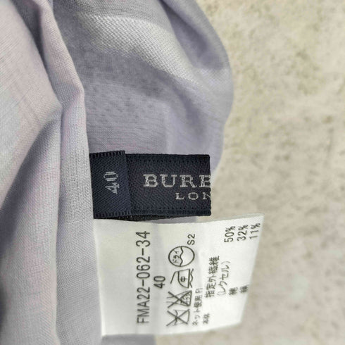 バーバリーロンドン BURBERRY LONDON シルク混 チェック ラグラン ワンピース レディース 40