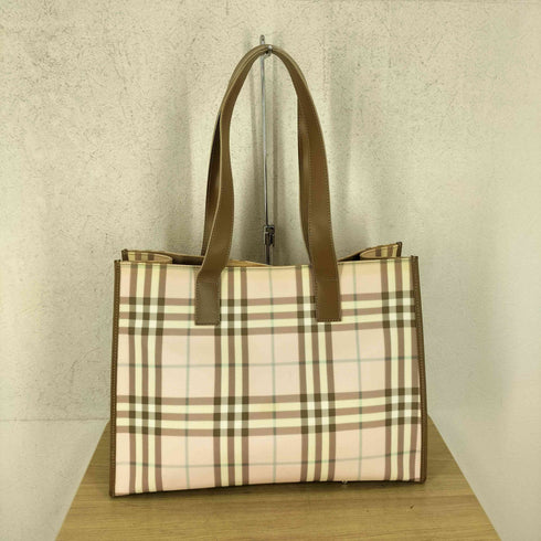 バーバリーロンドン BURBERRY LONDON MADE IN ITALY イタリア製 チェック トートバッグ レディース