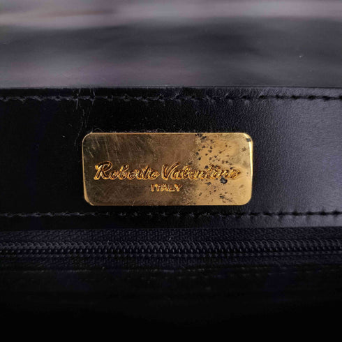 シャークスキン トップハンドル ハンドバッグ roberta valentino レディース