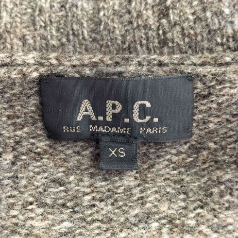 アーペーセー A.P.C. ウール100 ハーフボタン ニット セーター レディース import:XS