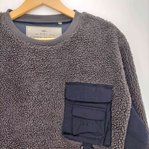 クリフメイヤー KRIFF MAYER HINOKO ボア クルーネック フリース メンズ JPN:M