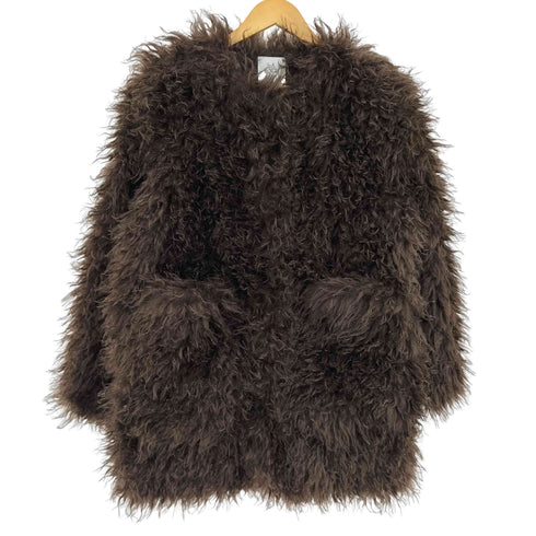 シールームリン Sea Room lynn 25AW Cloud fur ノーカラー フェイクファー ジャケット レディース LONG