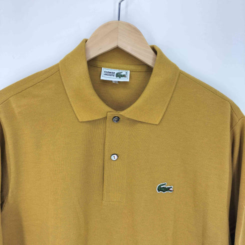 シュミーズラコステ CHEMISE LACOSTE ロゴ刺繍 鹿の子 L/S ポロシャツ メンズ JPN:4