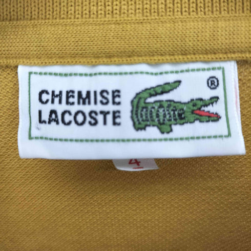 シュミーズラコステ CHEMISE LACOSTE ロゴ刺繍 鹿の子 L/S ポロシャツ メンズ JPN:4