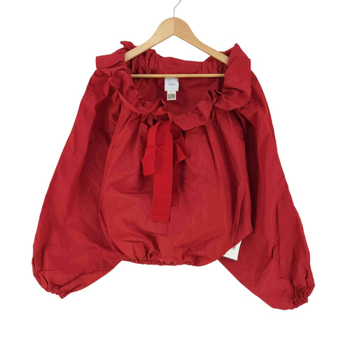 パトゥ PATOU Blouse in recycled ギャザー フリル ブラウス レディース 34