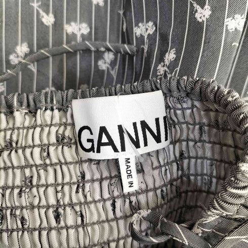 ガニー Ganni Jacquard Strap Mini Dress ジャガード ストラップ ミニ ワンピース レディース
