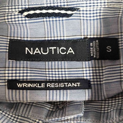 ノーティカ NAUTICA WRINKLE RESISTANT チェック ボタンダウンシャツ メンズ import:S