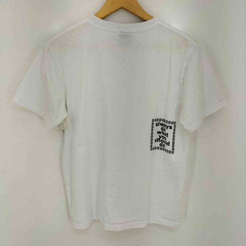 always do what you should do @マーク ロゴ 両面プリント クルーネック 半袖Tシャツ メンズ import:S