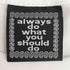 always do what you should do @マーク ロゴ 両面プリント クルーネック 半袖Tシャツ メンズ import:S