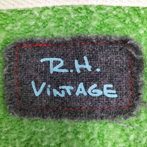 ロンハーマンヴィンテージ R.H.VINTAGE コットンポリ 裏起毛 ダブルジップアップ パーカー メンズ JPN:M