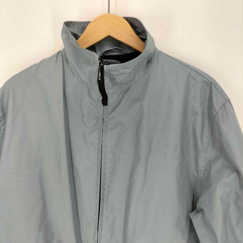 ダナキャランニューヨーク DKNY 90S フラップポケット ダブルジップ スタンドネック ナイロンジャケット メンズ import:M
