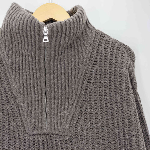 クレイル CLEL Volume Melange Half Zip Knit/ボリュームメランジ ハーフジップニット メンズ JPN:S