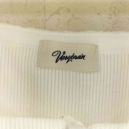 Verybrain ベリーブレイン 26SS ニット レース 切替 長袖 トップス レディース M