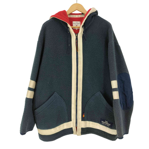 THE WHITBREAD COLLECTION 90S アクリル ヨット エルボーパッチ フーデッド ボアジャケット メンズ import:L