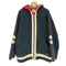 THE WHITBREAD COLLECTION 90S アクリル ヨット エルボーパッチ フーデッド ボアジャケット メンズ import:L
