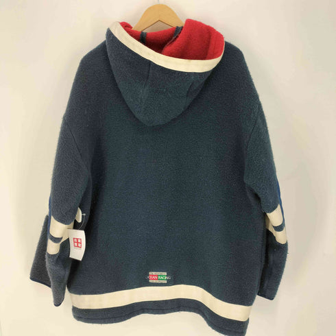 THE WHITBREAD COLLECTION 90S アクリル ヨット エルボーパッチ フーデッド ボアジャケット メンズ import:L