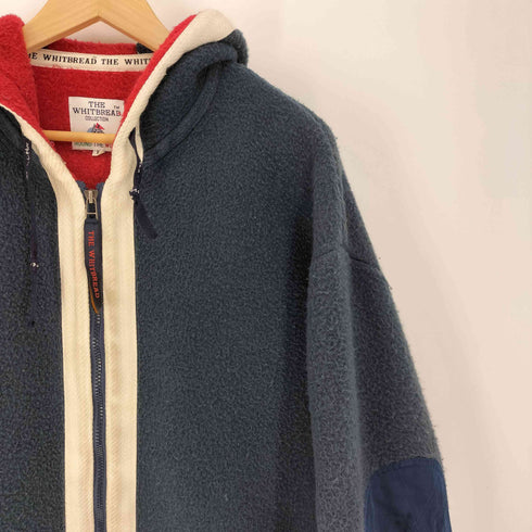 THE WHITBREAD COLLECTION 90S アクリル ヨット エルボーパッチ フーデッド ボアジャケット メンズ import:L