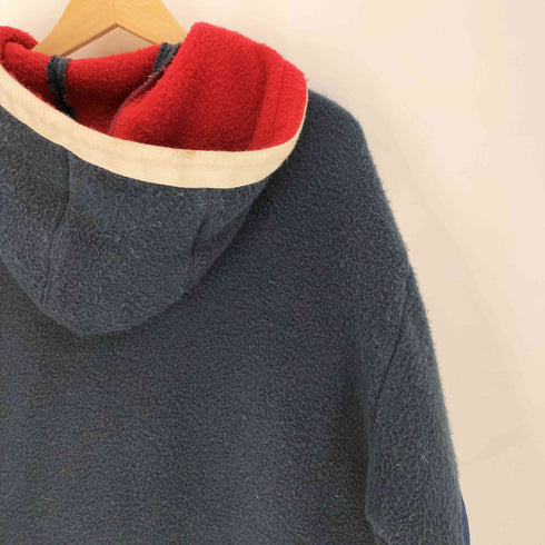 THE WHITBREAD COLLECTION 90S アクリル ヨット エルボーパッチ フーデッド ボアジャケット メンズ import:L