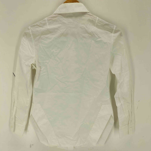 ジルサンダーネイビー JIL SANDER NAVY サイドスリット 変形 長袖 ドレスシャツ レディース 42