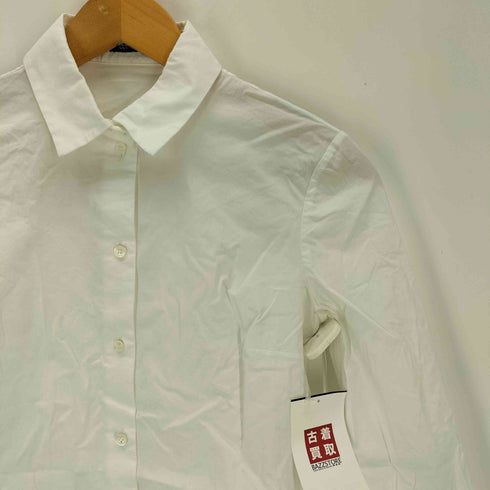 ジルサンダーネイビー JIL SANDER NAVY サイドスリット 変形 長袖 ドレスシャツ レディース 42