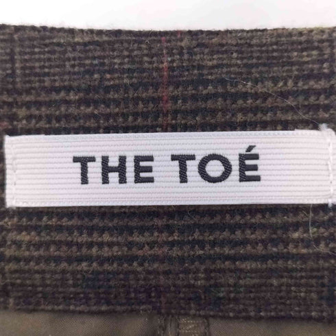 THE TOE ザ トゥー チェック プリーツ ミニ スカート レディース S