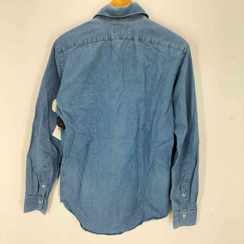 ジャンネット giannetto Slim Fit 長袖 シャンブレーシャツ メンズ S