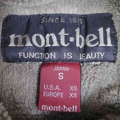 モンベル mont bell 旧タグ CLIMAAIR 裏地フリース ナイロン ハスキー コート メンズ JPN:XS