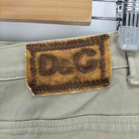 ディーアンドジードルチェアンドガッバーナ D&G DOLCE&GABBANA コットン プリーツ ミニスカート レディース 30/40