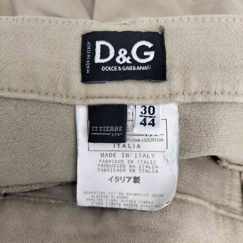 ディーアンドジードルチェアンドガッバーナ D&G DOLCE&GABBANA コットン プリーツ ミニスカート レディース 30/40
