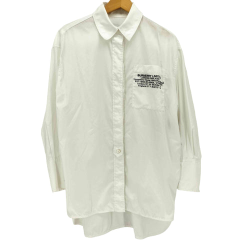 バーバリー BURBERRY Horseferry Print Logo Shirt ホースフェリープリント シャツ レディース 32
