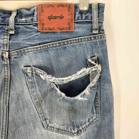 グラム glamb ダメージデニムパンツ メンズ 2