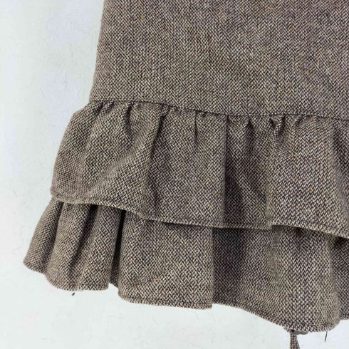 ザラ ZARA ウール ブレンド ティアード ミニスカート レディース M