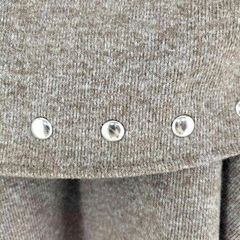 ザラ ZARA スタッズデザイン ニット ミニスカート レディース S