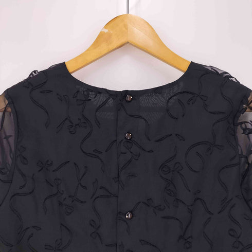 インゲボルグ INGEBORG 94AW リボン シアー ブラウス レディース JPN:M