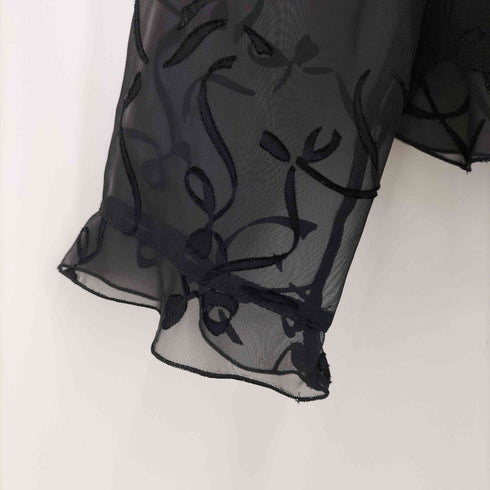 インゲボルグ INGEBORG 94AW リボン シアー ブラウス レディース JPN:M
